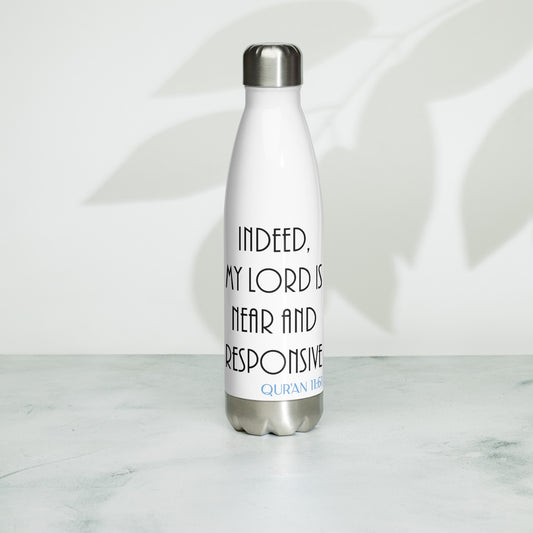 My Lord is Near Stainless Steel Water Bottle